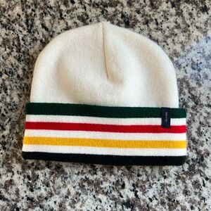 Pendleton Glacier Beanie with Green, Red, Yellow & Black Stripes